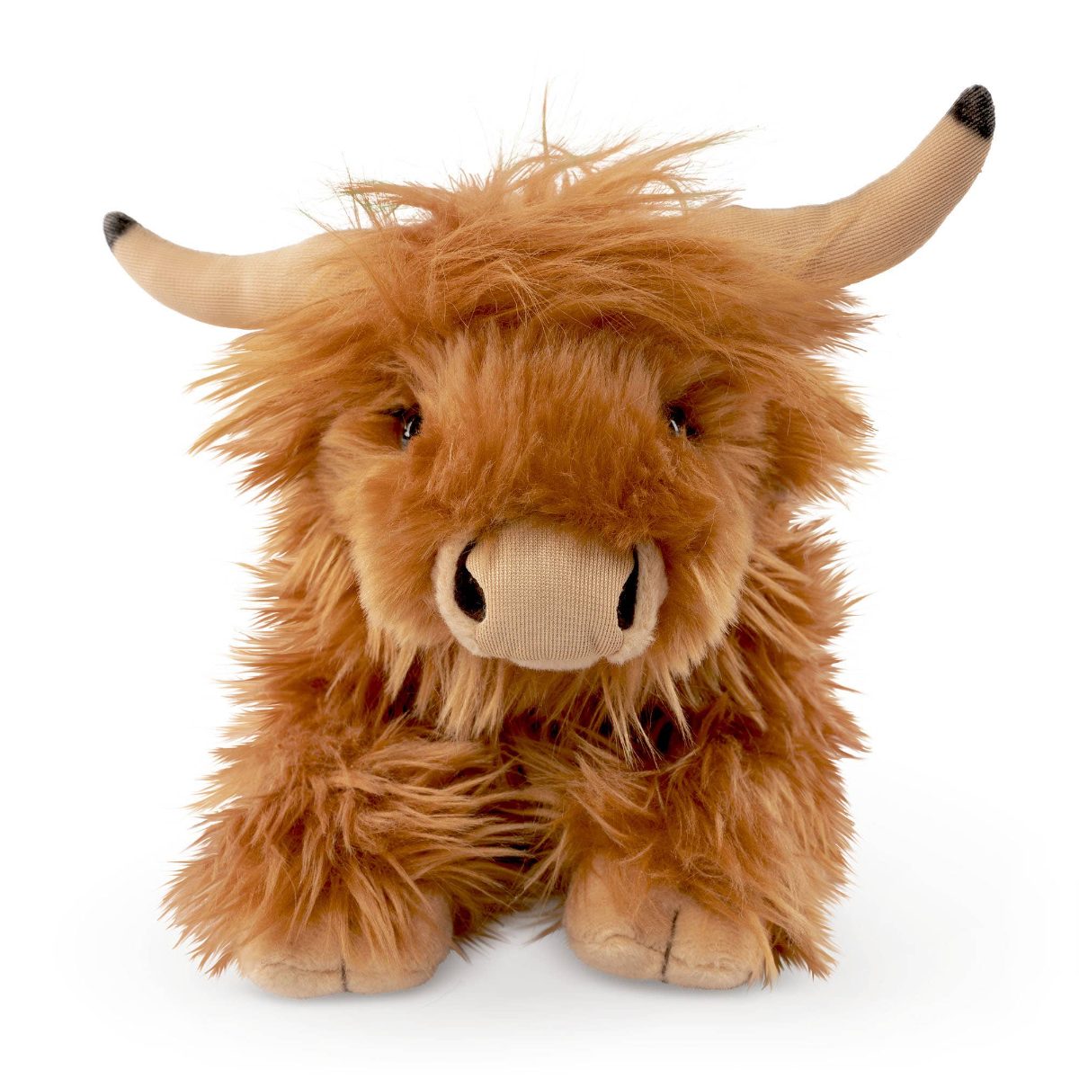Living Nature Living Nature Lying Highland Cow Stuffed Toy at the Cedar Pond Farms gift shop — our fluffy Highland cow farm just outside the Smoky Mountains.