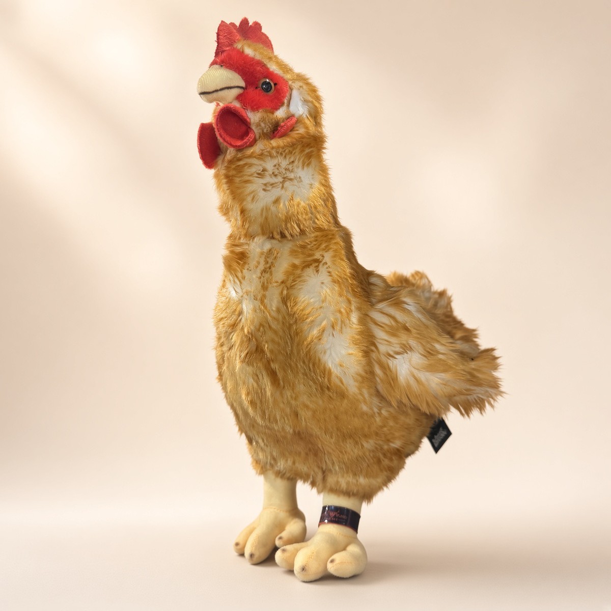 Living Nature Hen Large Plush Stuffed Animal Toy from the STUFFIES shelf at the Cedar Pond Farms gift shop — our fluffy Highland cow farm just outside the Smoky Mountains.