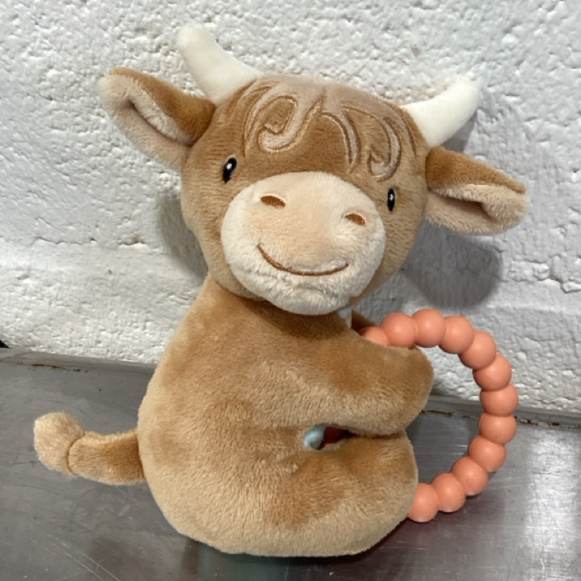 Baby Teether at the Cedar Pond Farms gift shop — our fluffy Highland cow farm just outside the Smoky Mountains.
