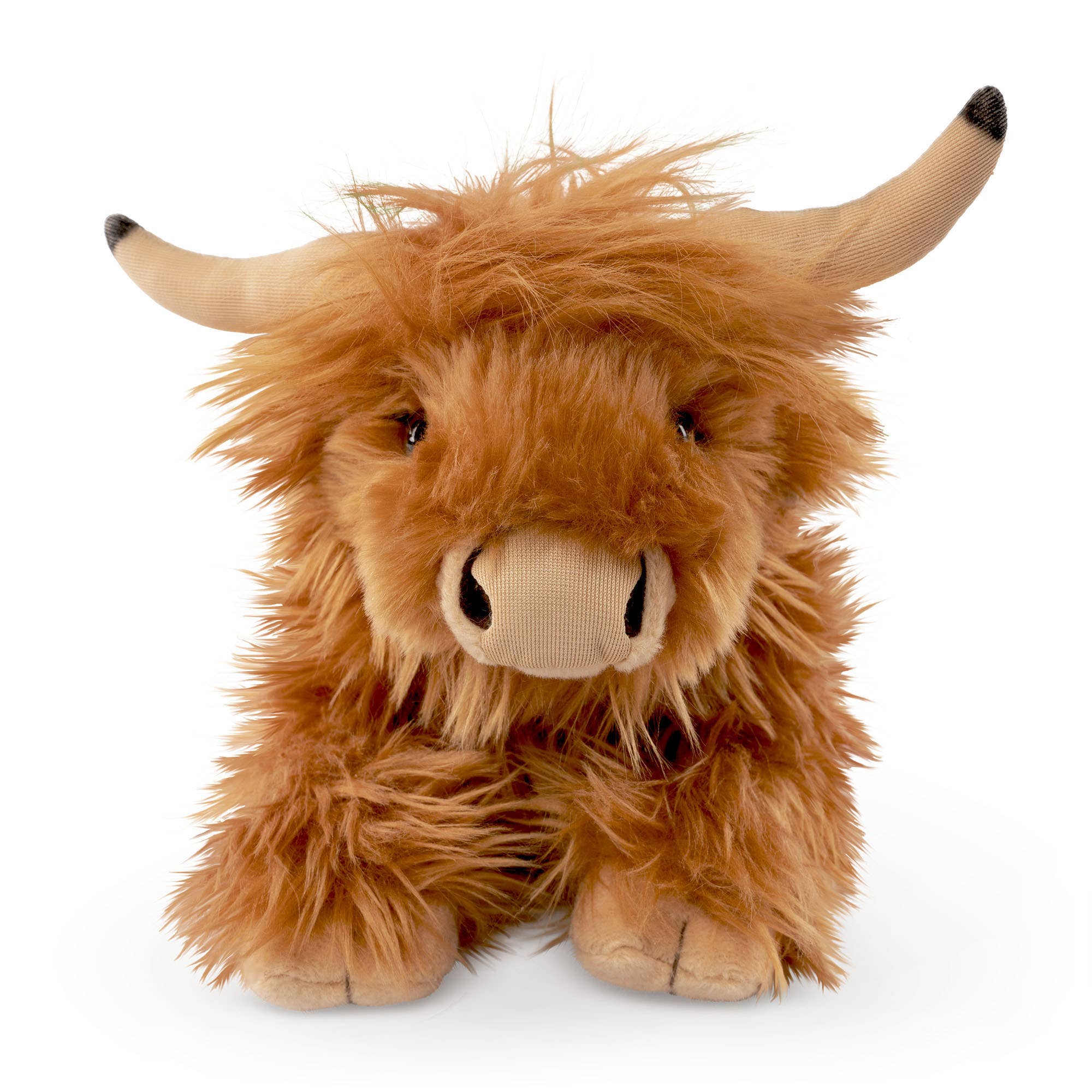 Living Nature Living Nature Lying Highland Cow Stuffed Toy at the Cedar Pond Farms gift shop — our fluffy Highland cow farm just outside the Smoky Mountains.