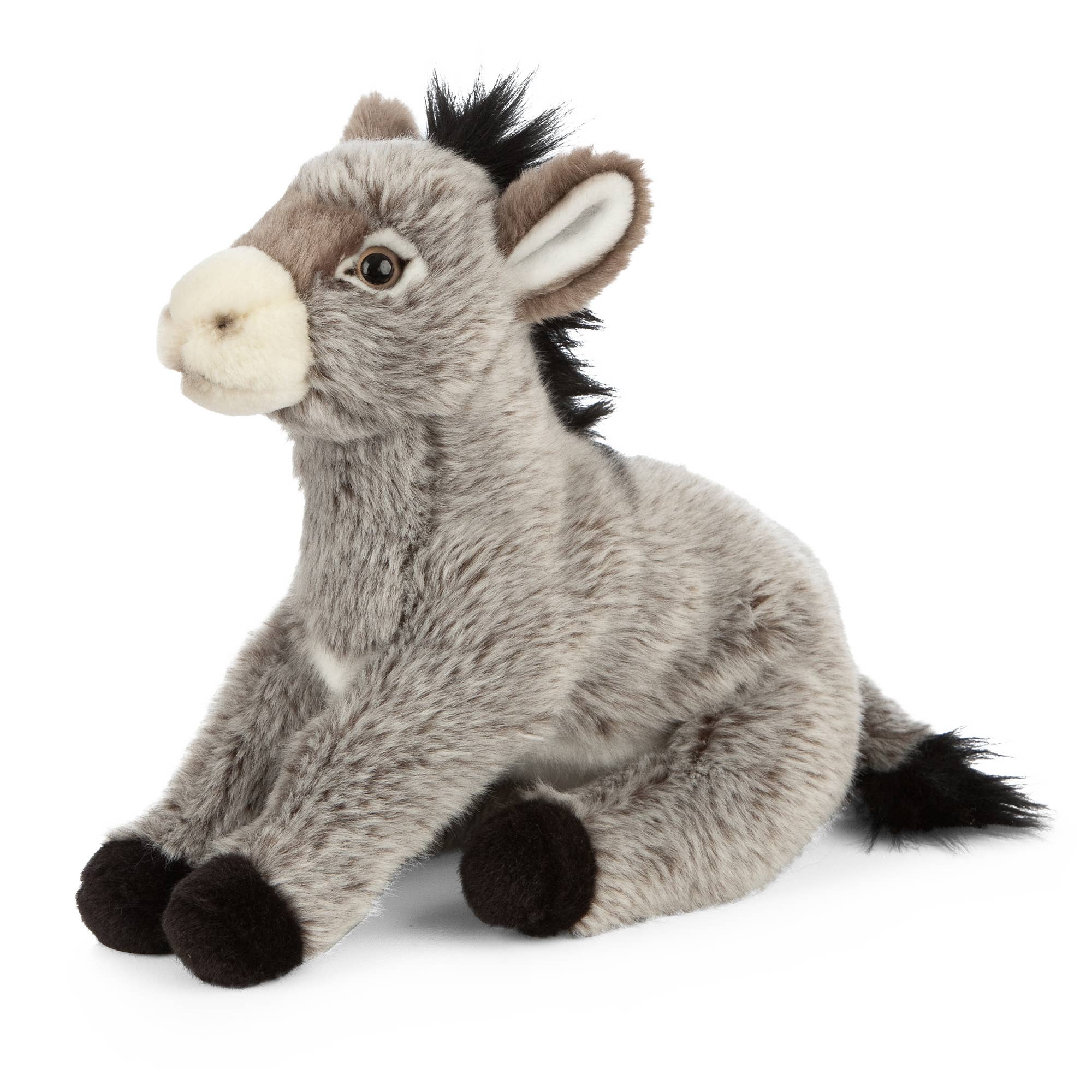 Living Nature Donkey Plush Stuffed Animal Toy at the Cedar Pond Farms gift shop — our fluffy Highland cow farm just outside the Smoky Mountains.