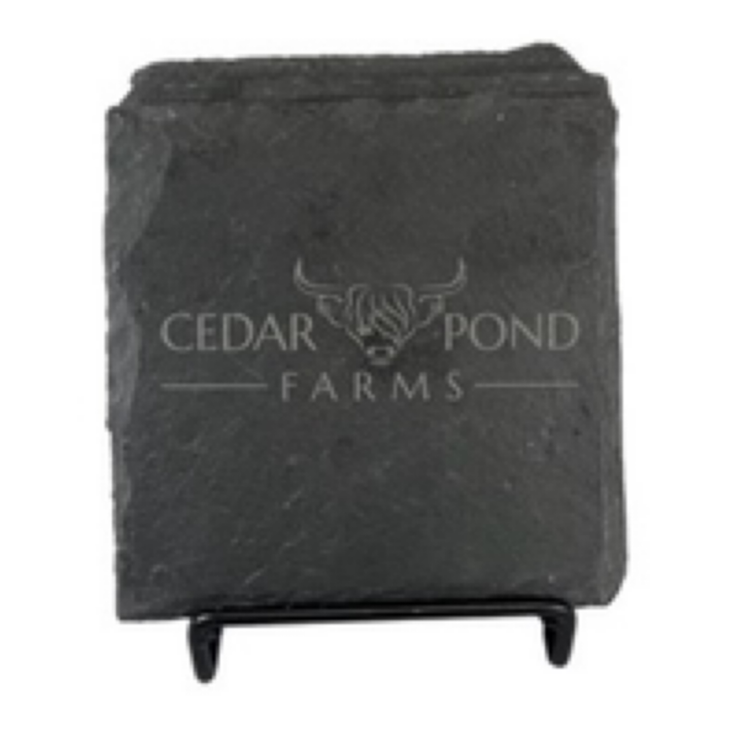 Cedar Pond Farms Stone Coaster at the Cedar Pond Farms gift shop — our fluffy Highland cow farm just outside the Smoky Mountains.