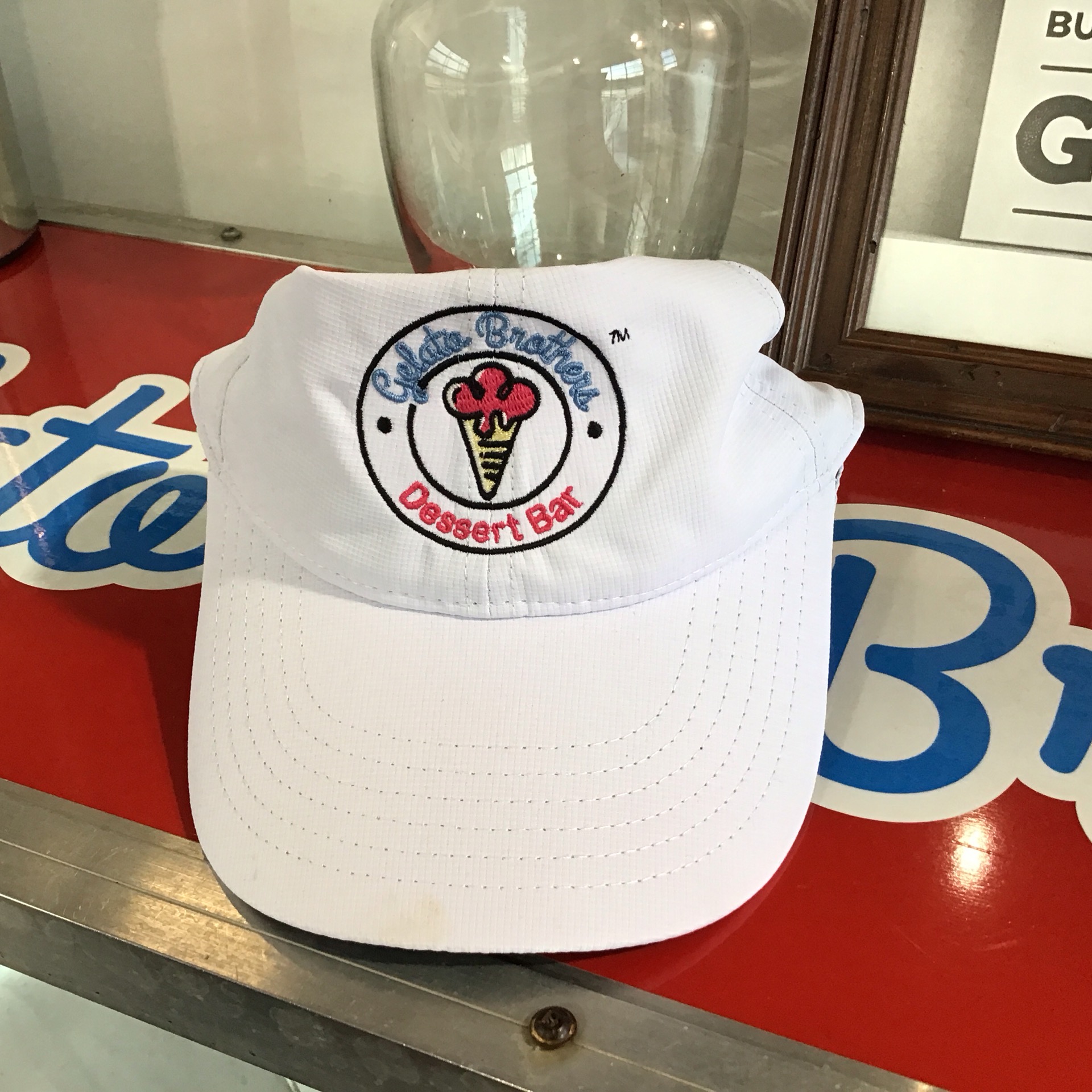 HAT GB at the Cedar Pond Farms gift shop — our fluffy Highland cow farm just outside the Smoky Mountains.