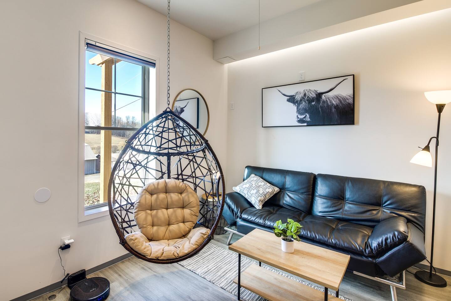 A look around Barndo 2A · South one-bedroom, one of the one-bedroom barndominium suite stays guests book for a farm weekend in the Tennessee foothills near the Smokies.