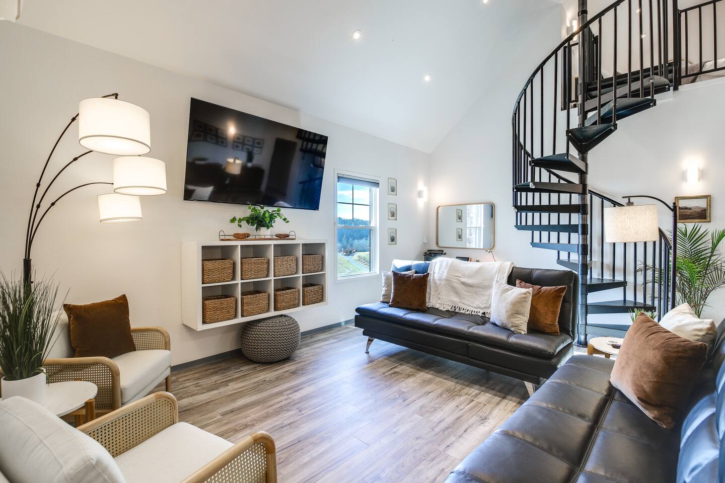 Barndo 2B · Three-bedroom house at Cedar Pond Farms in Jefferson City — a three-bedroom barndominium on a working farm with Scottish Highland cattle.